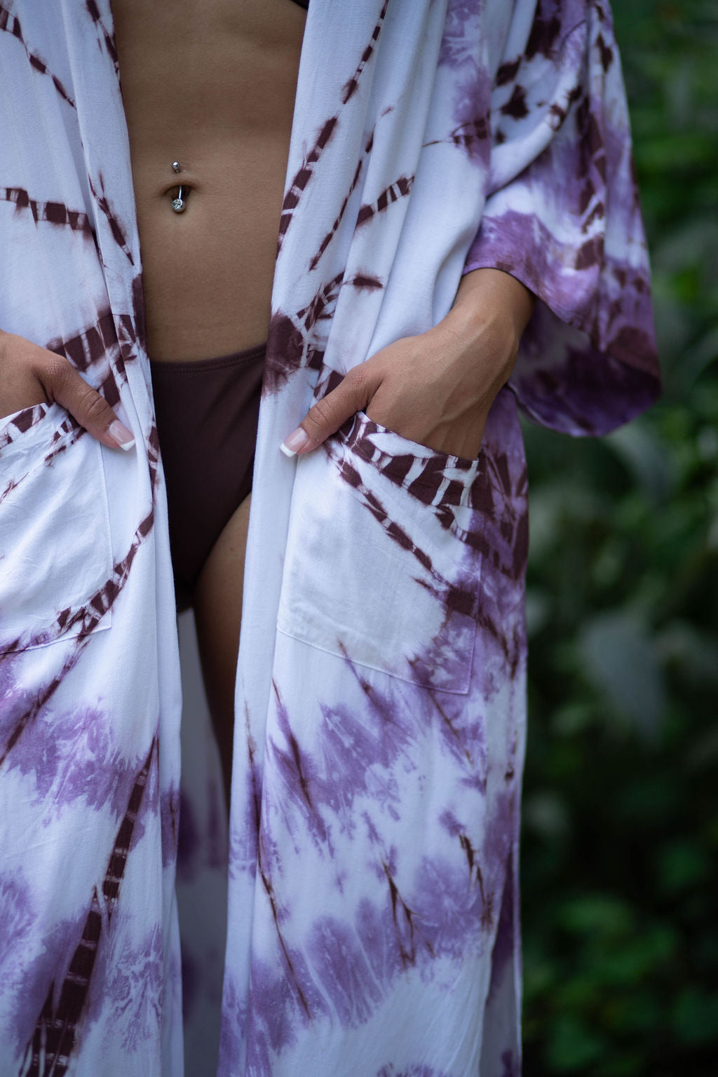 Amethyst Tie Dye Kimono