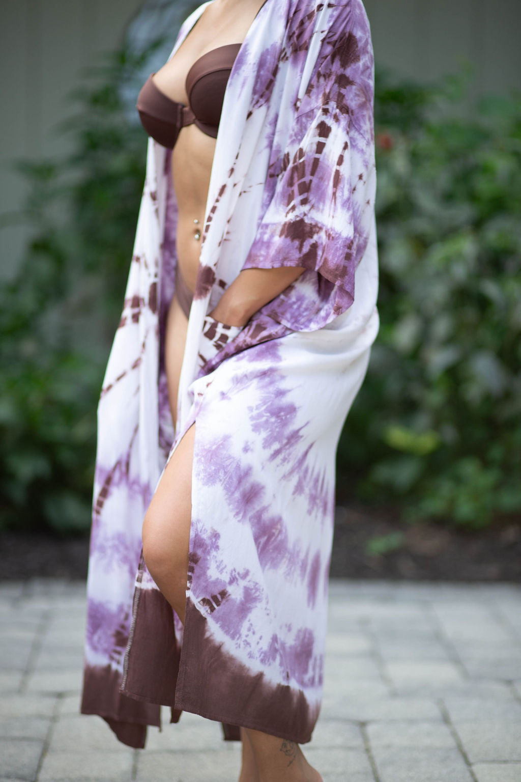 Amethyst Tie Dye Kimono