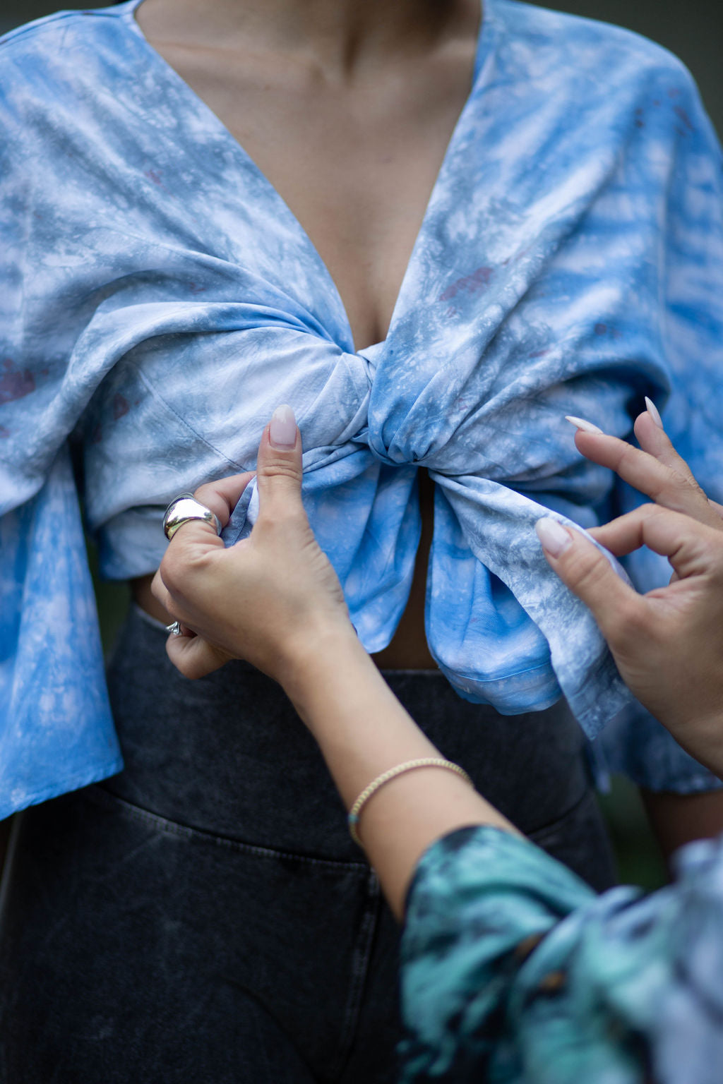 Sky Dye Loose Fit Button Down