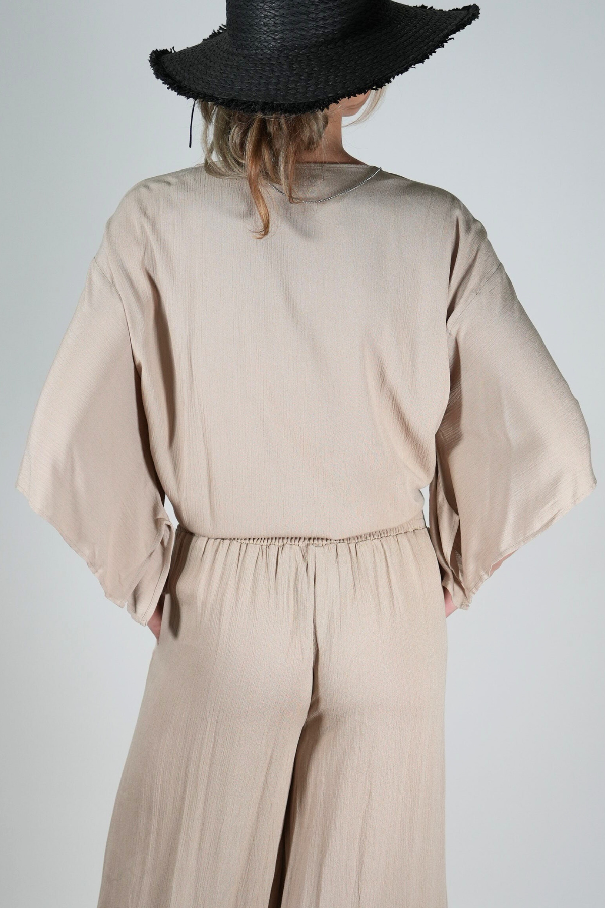 Bell Sleeve Tie Top
