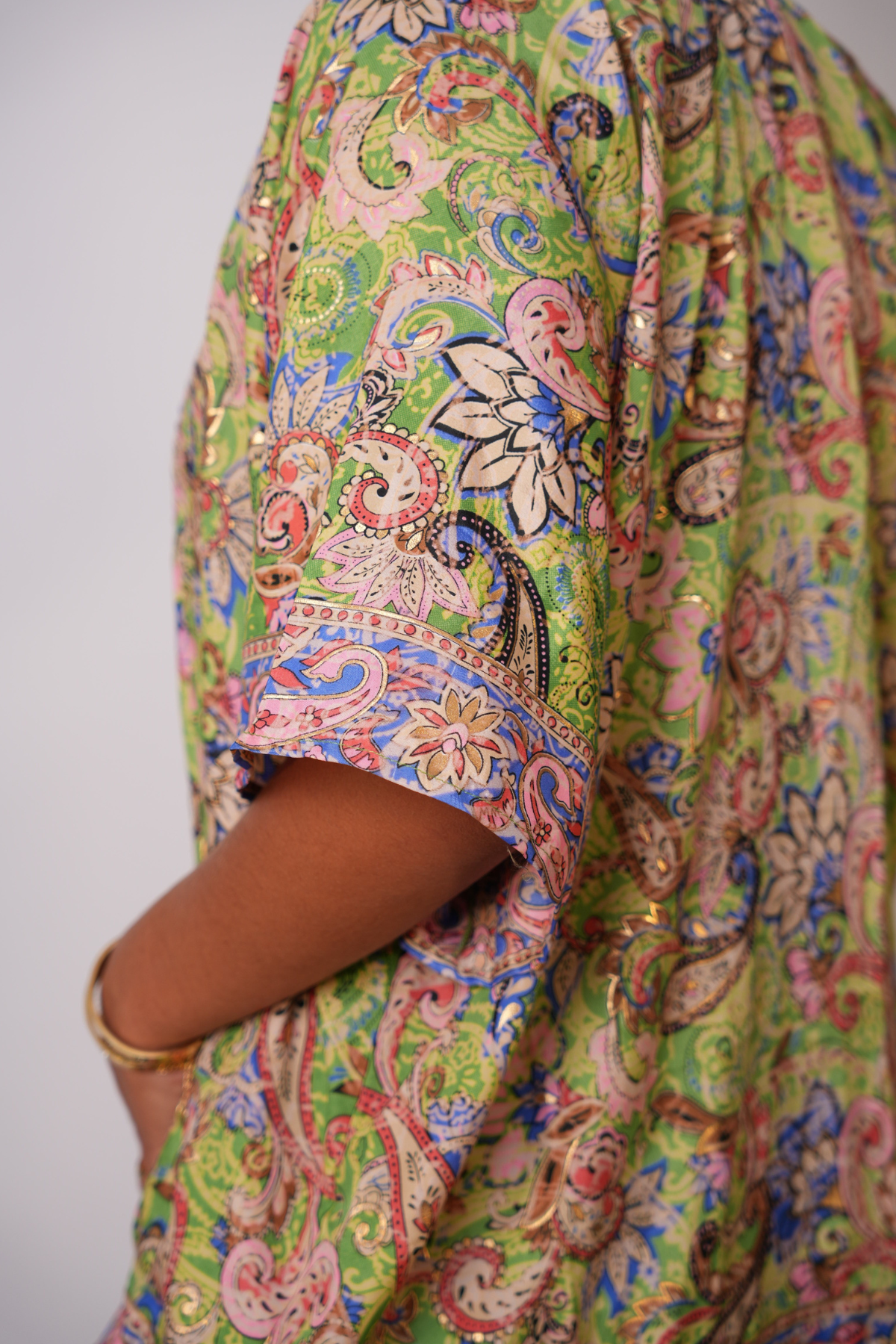 Recycled Sari Print Kimono