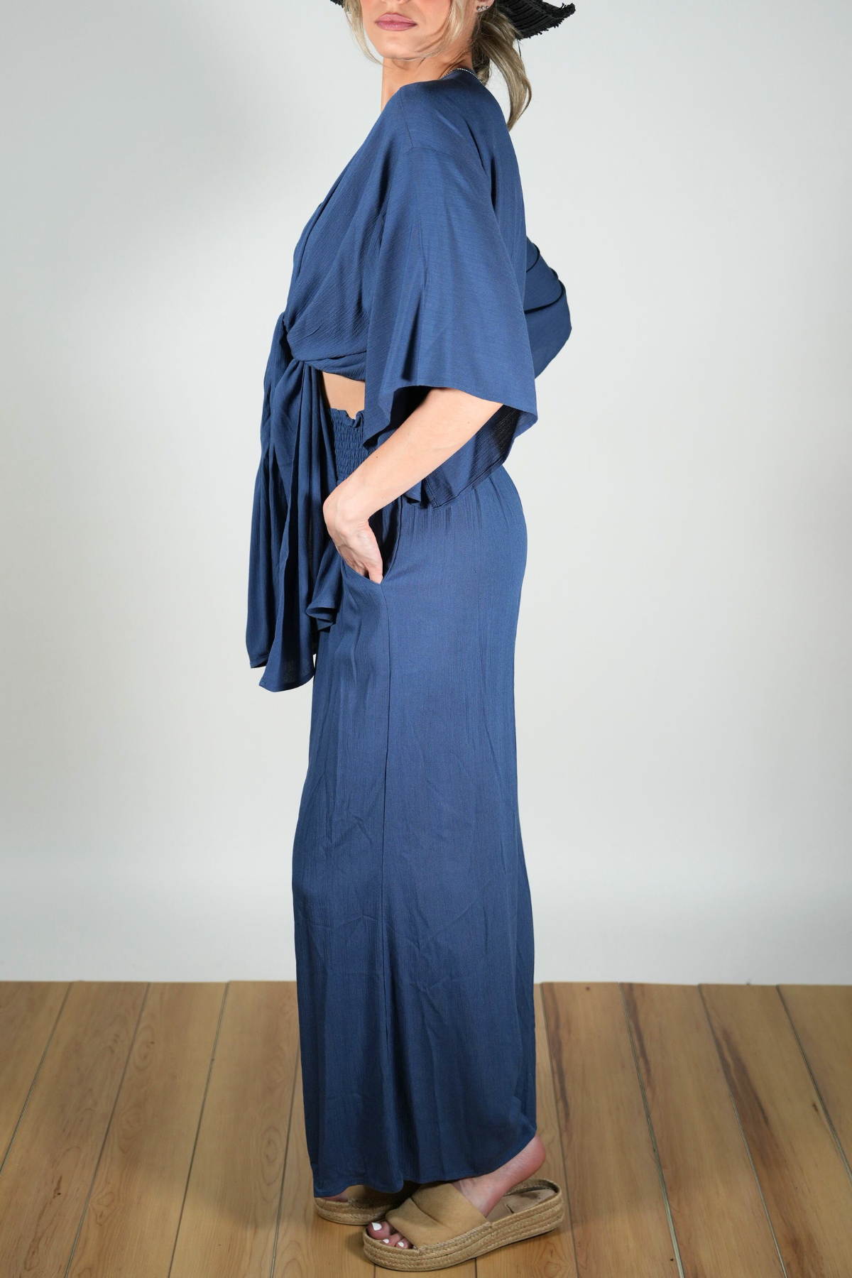 Bell Sleeve Tie Top