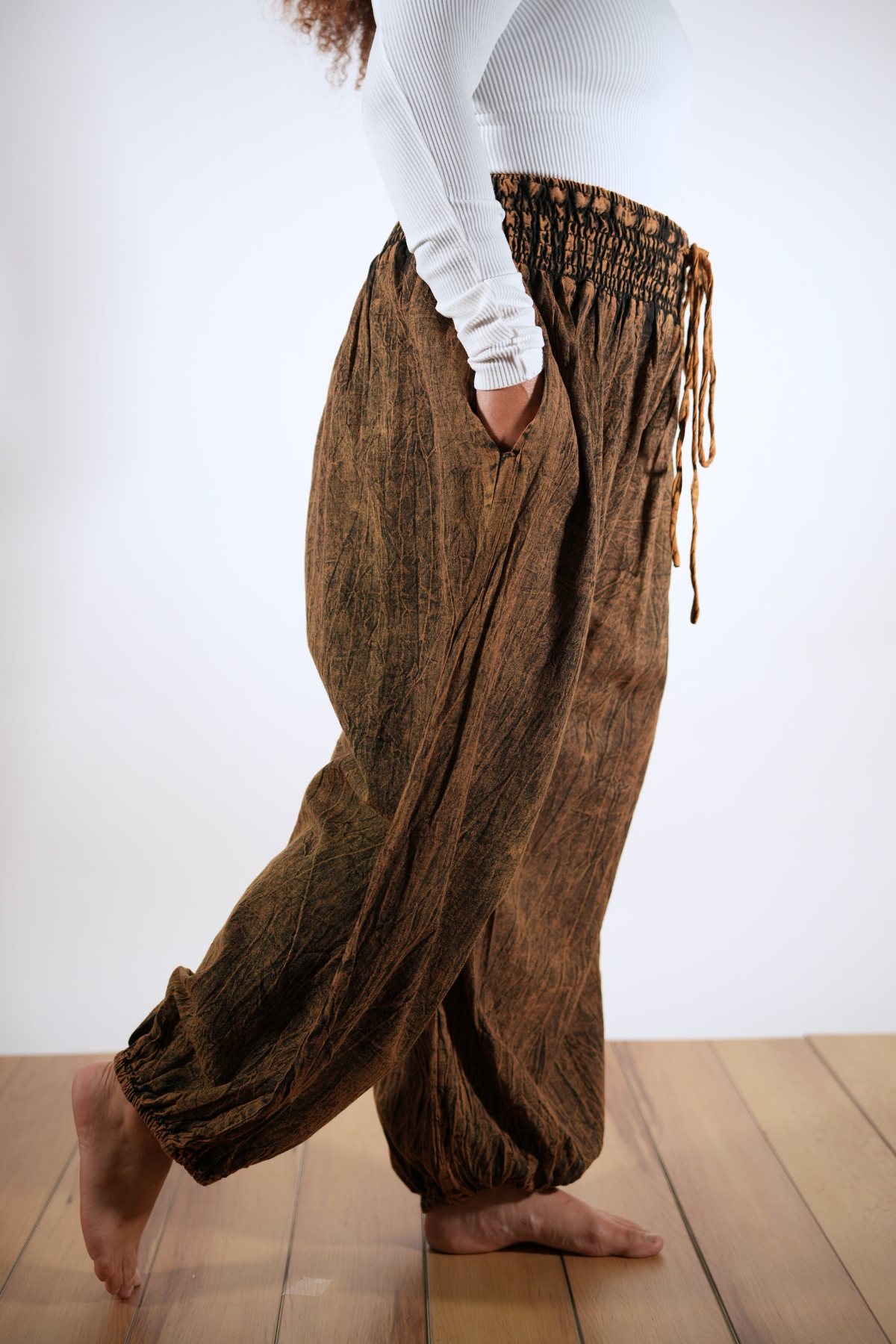Cotton Harem Pants