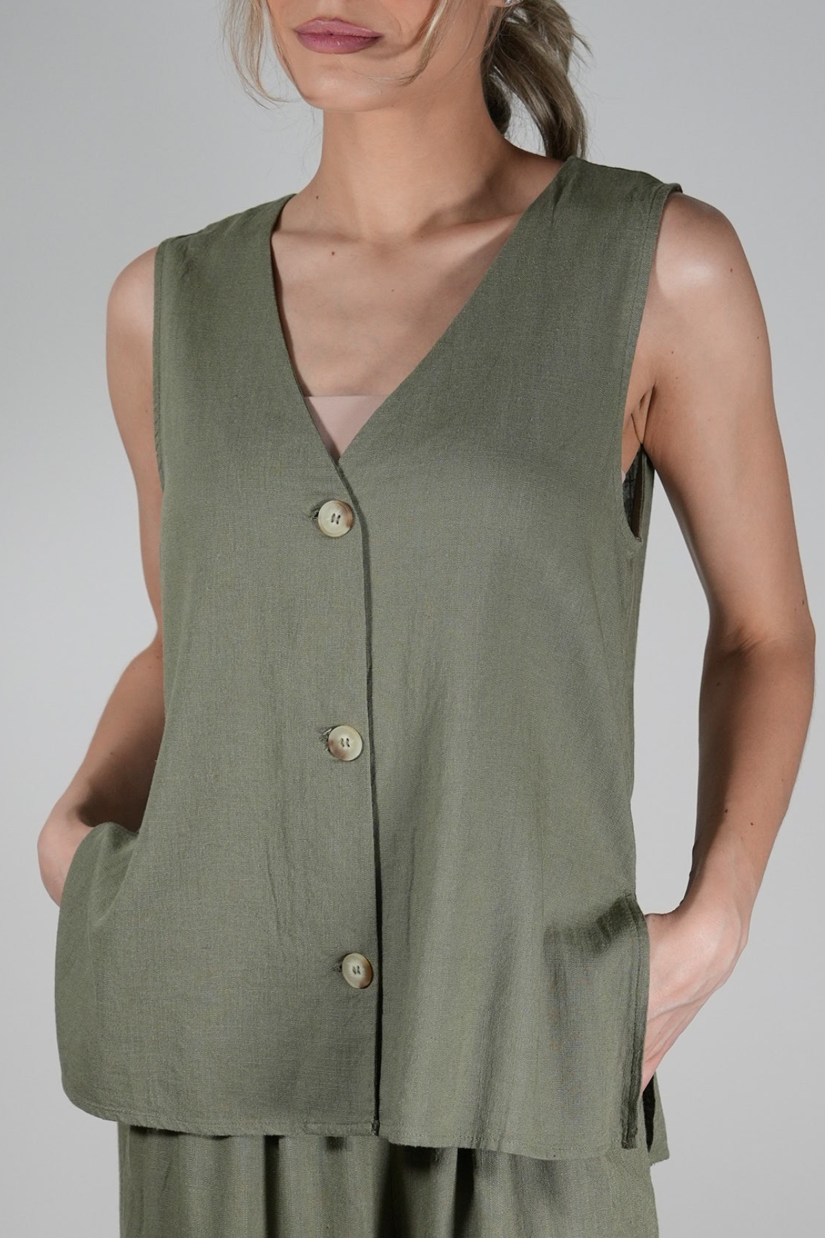 Linen Vest