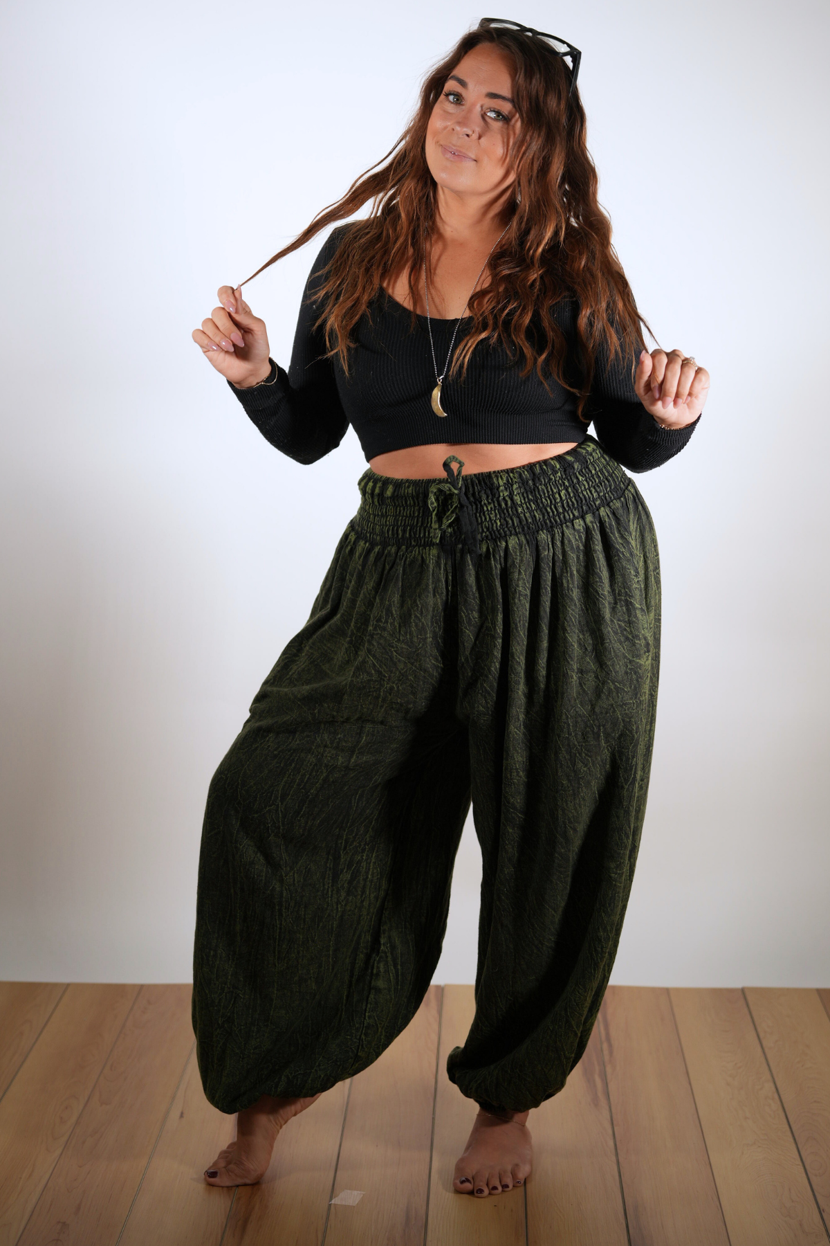 Cotton Harem Pants