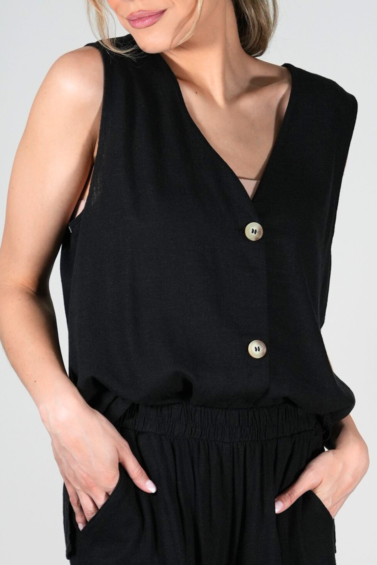 Linen Vest