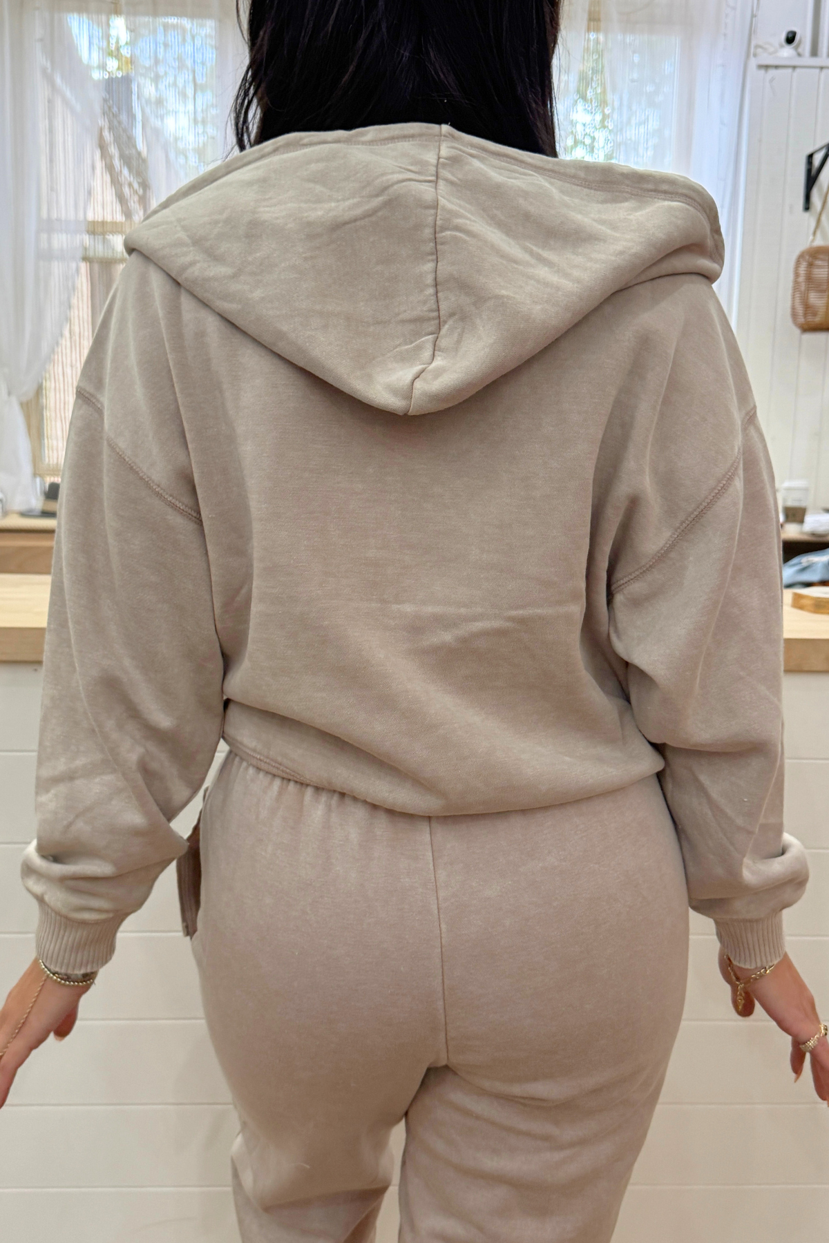Acid Wash Zip Up