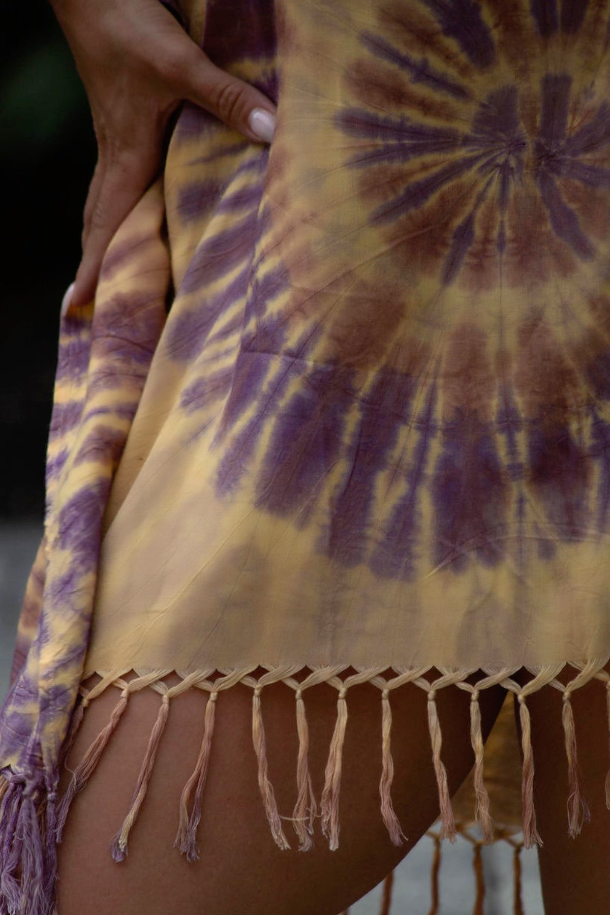 Starburst Fringe Poncho