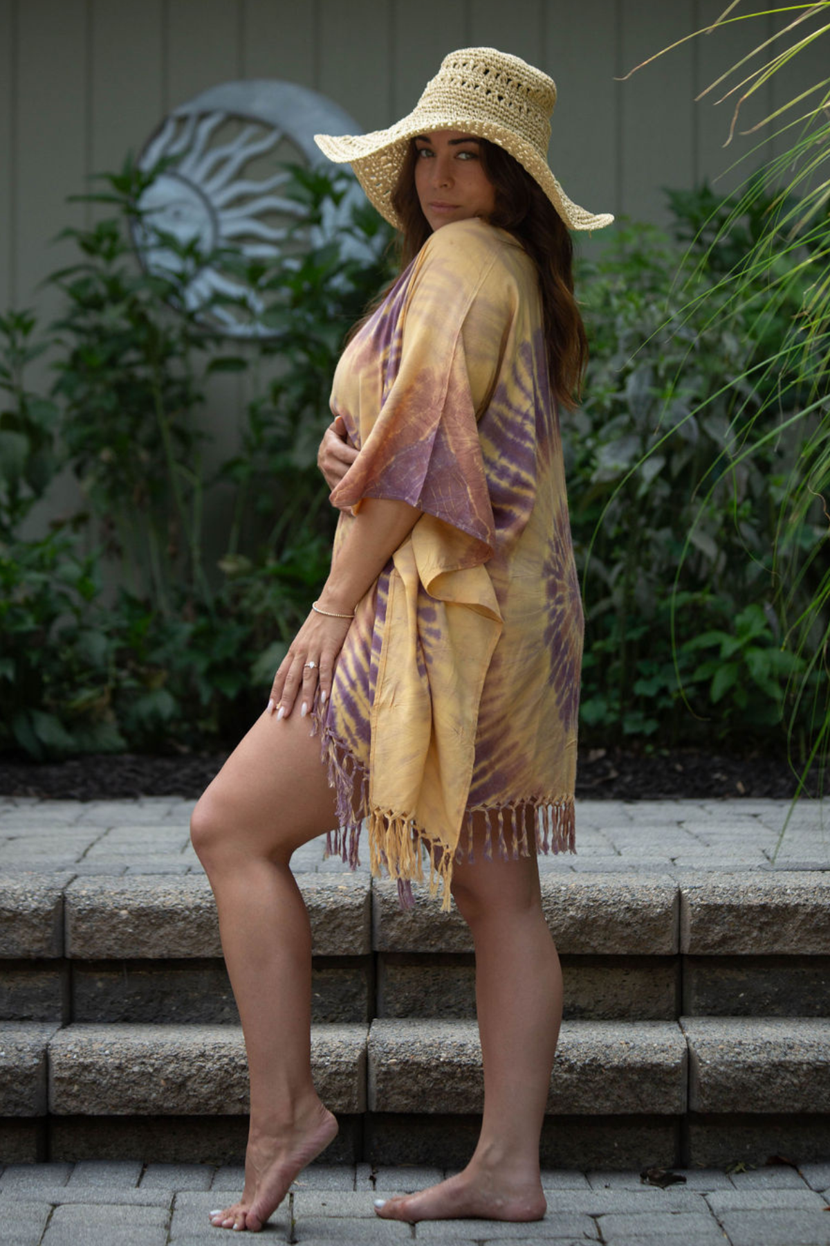 Starburst Fringe Poncho