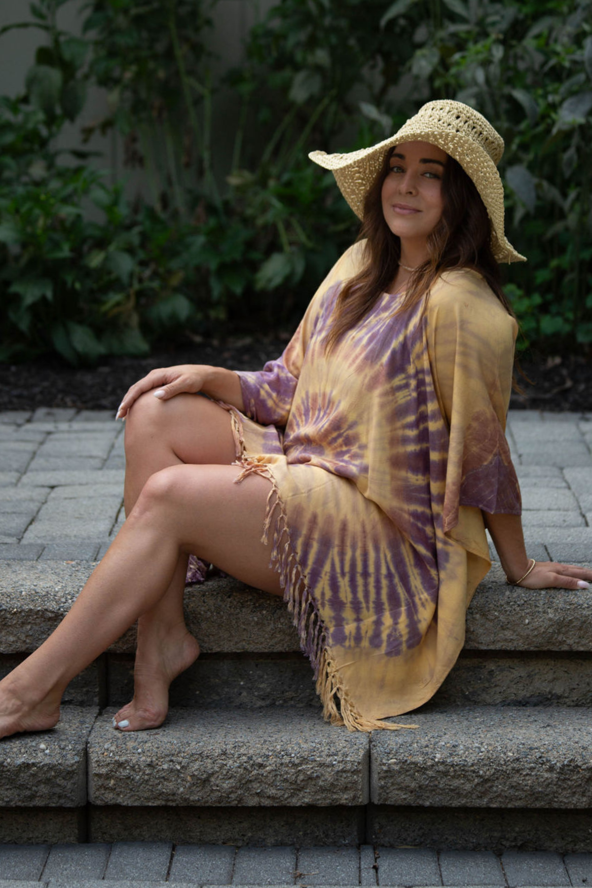 Starburst Fringe Poncho