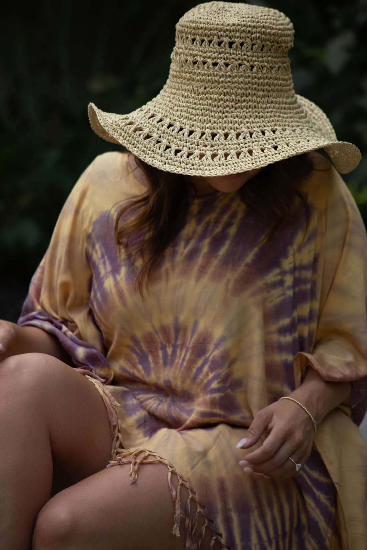 Starburst Fringe Poncho