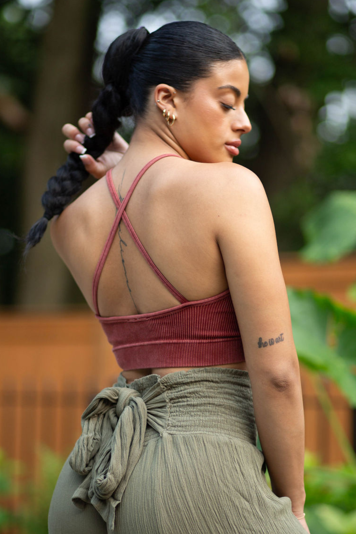 Rooted Red Criss Cross Bralette