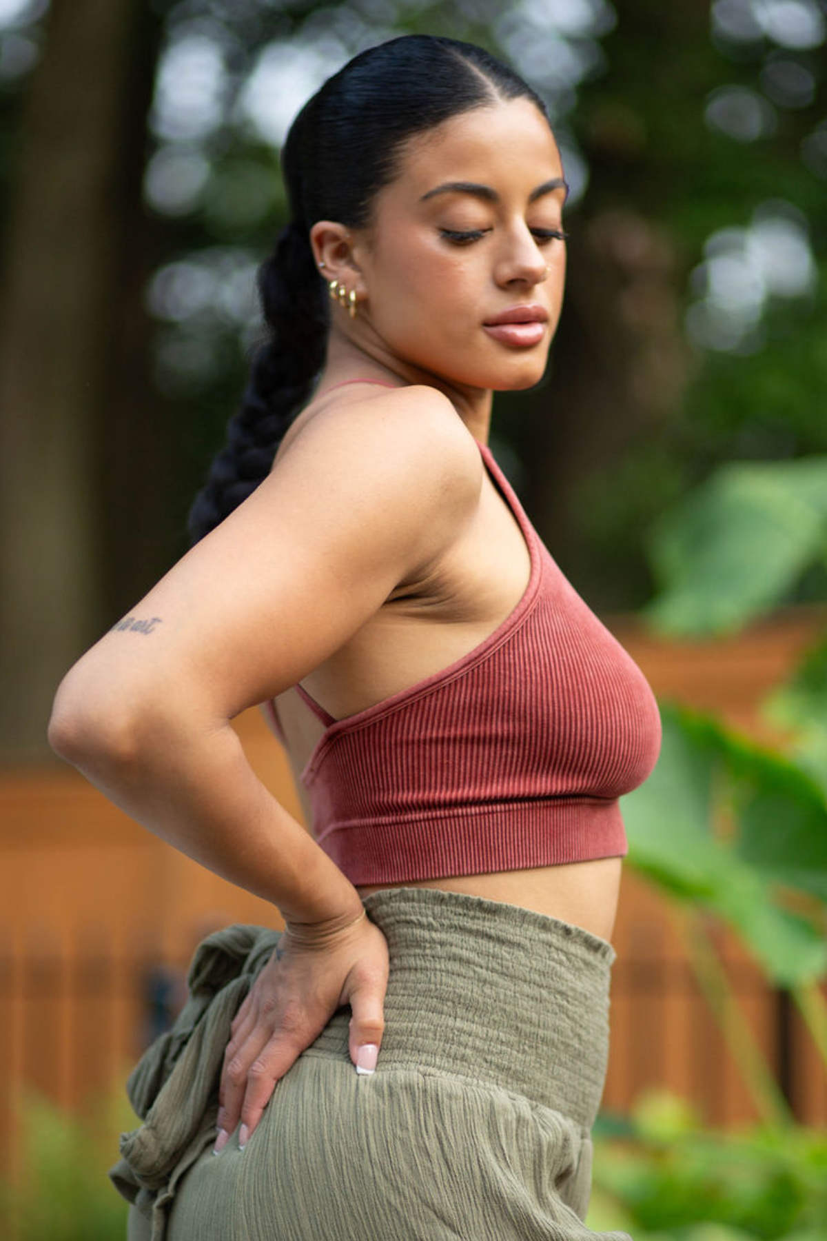 Rooted Red Criss Cross Bralette
