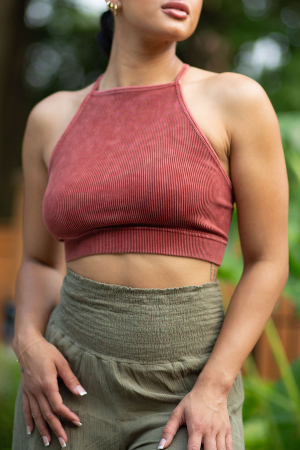 Rooted Red Criss Cross Bralette