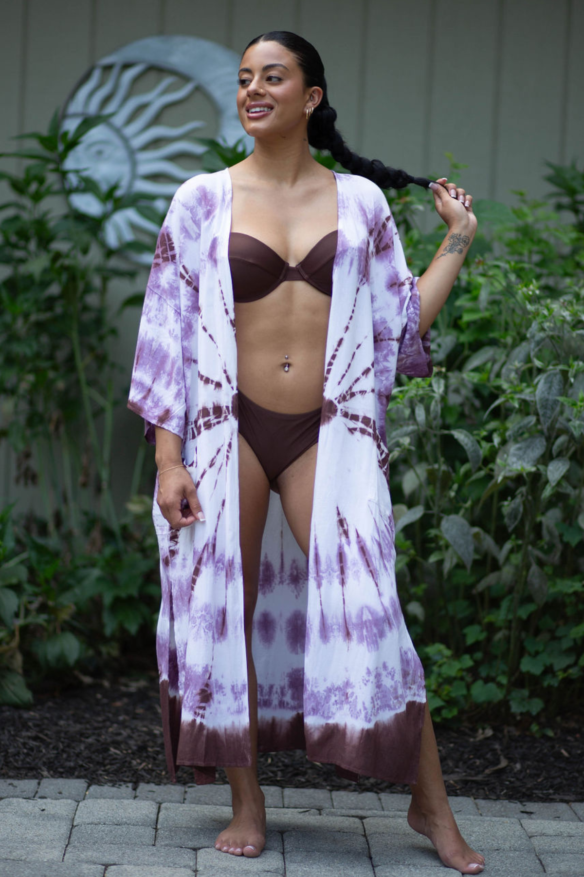Amethyst Tie Dye Kimono
