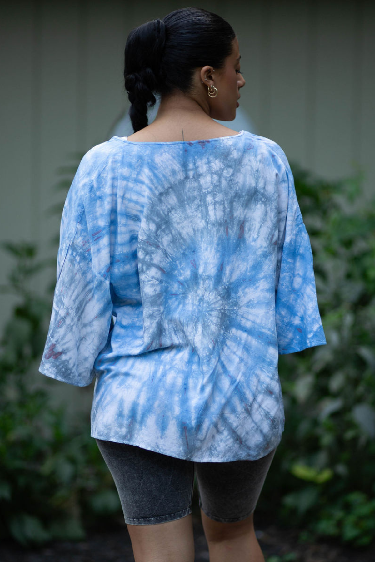 Sky Dye Loose Fit Button Down