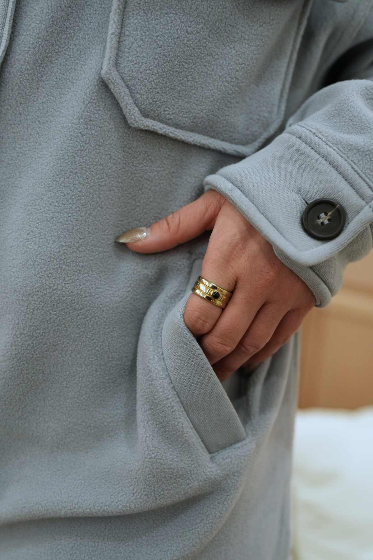Fleece Button Down