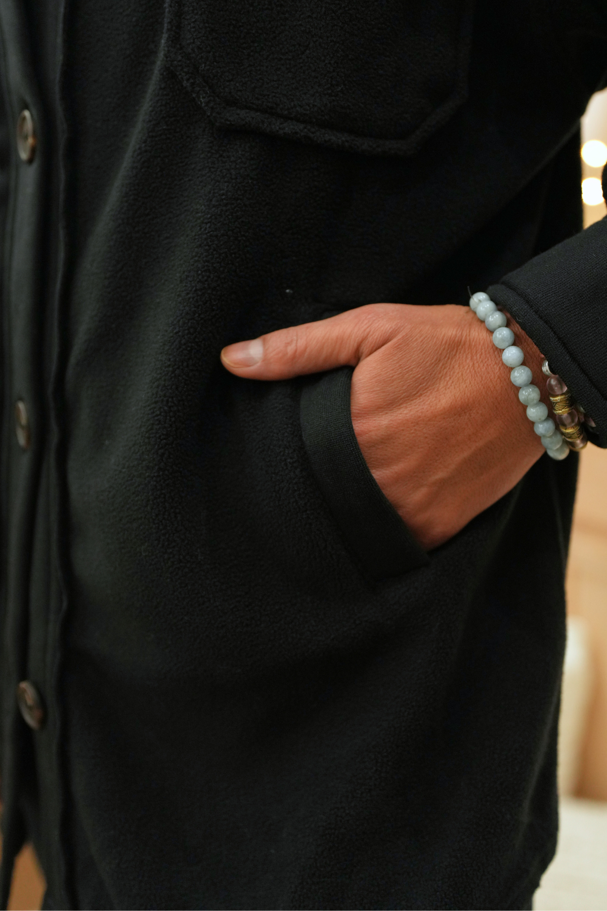 Fleece Button Down