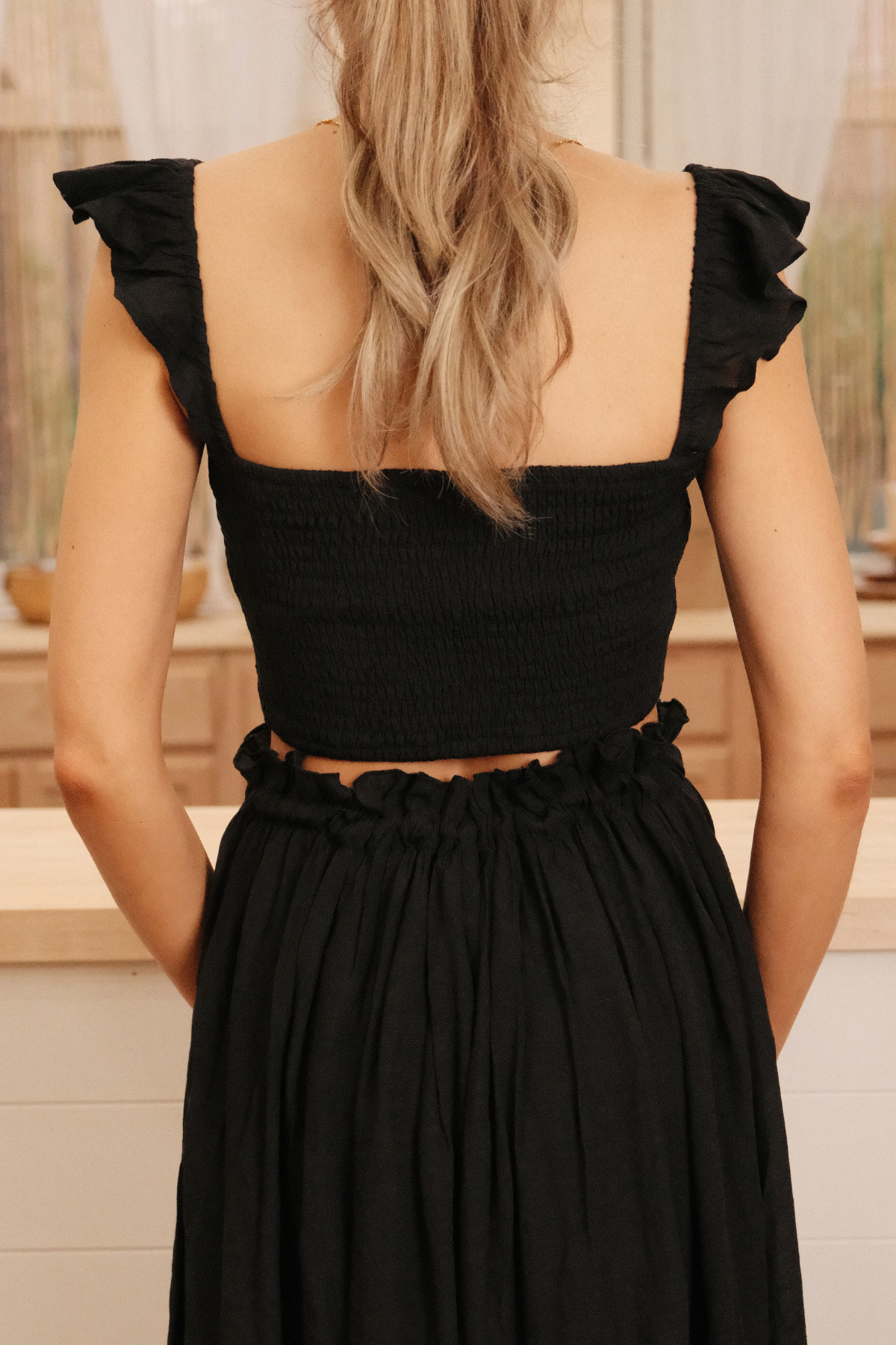 Ruffle Smock Top