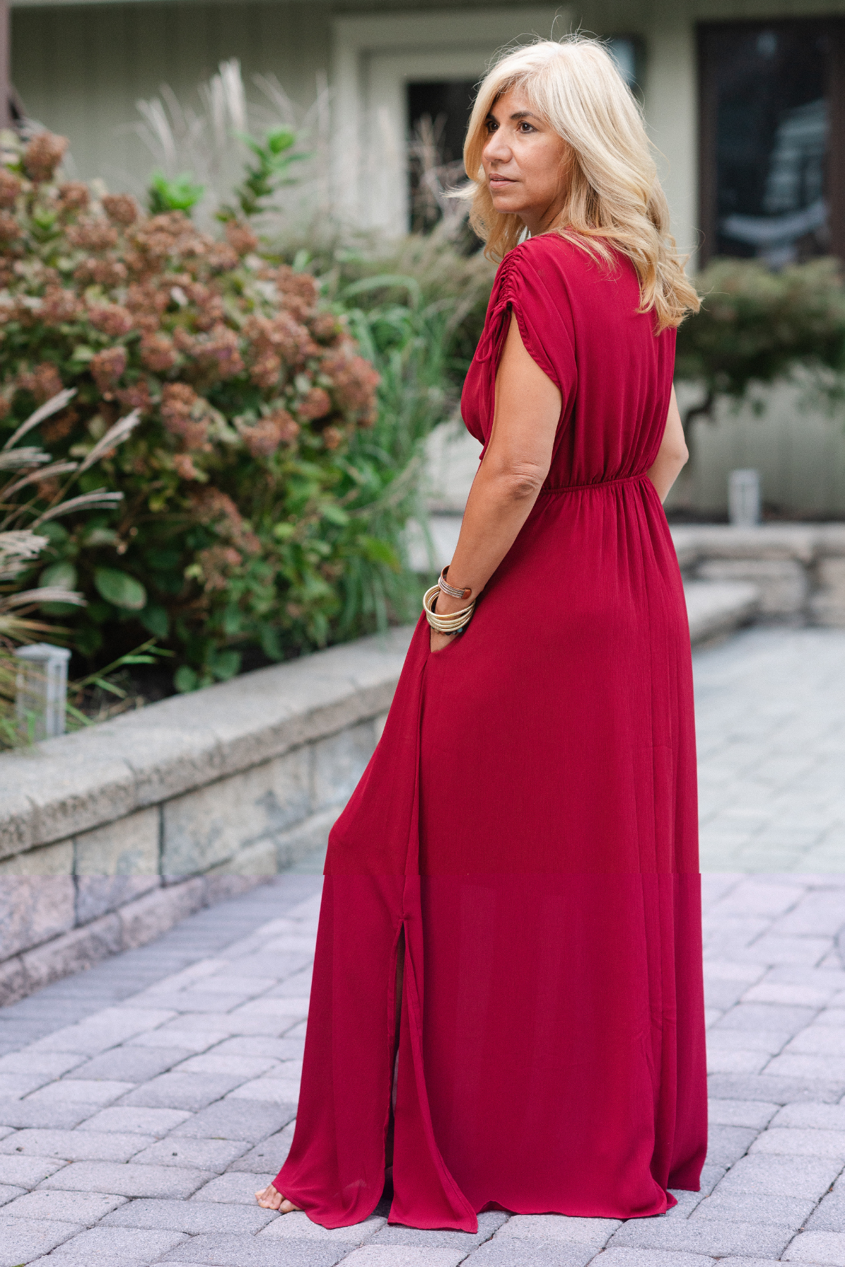 Short Sleeve Maxi Dress