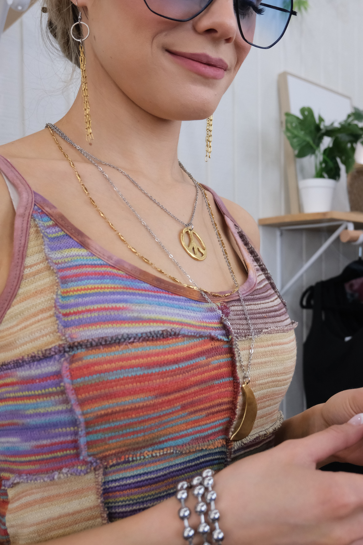Mixed Patch Top