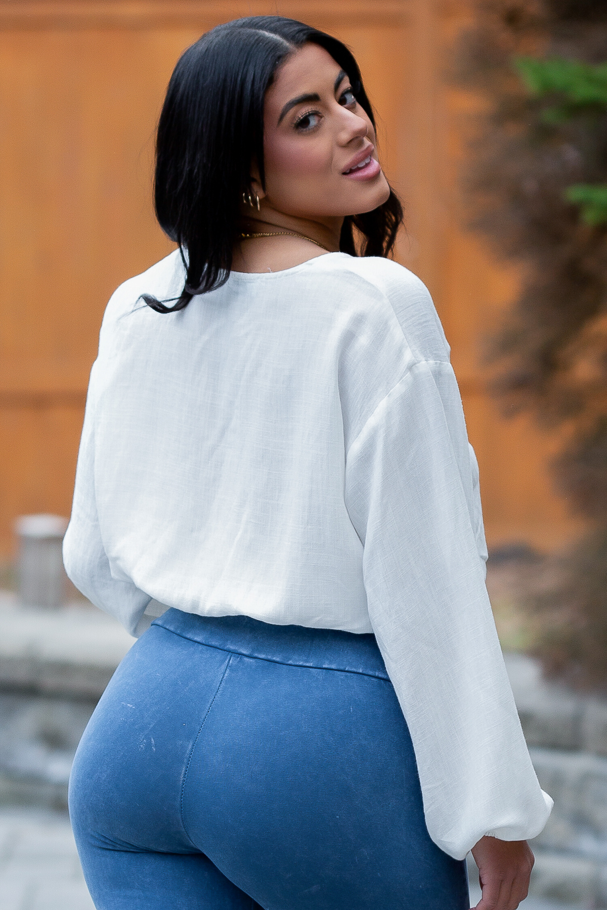 Quartz Balloon Sleeve Top