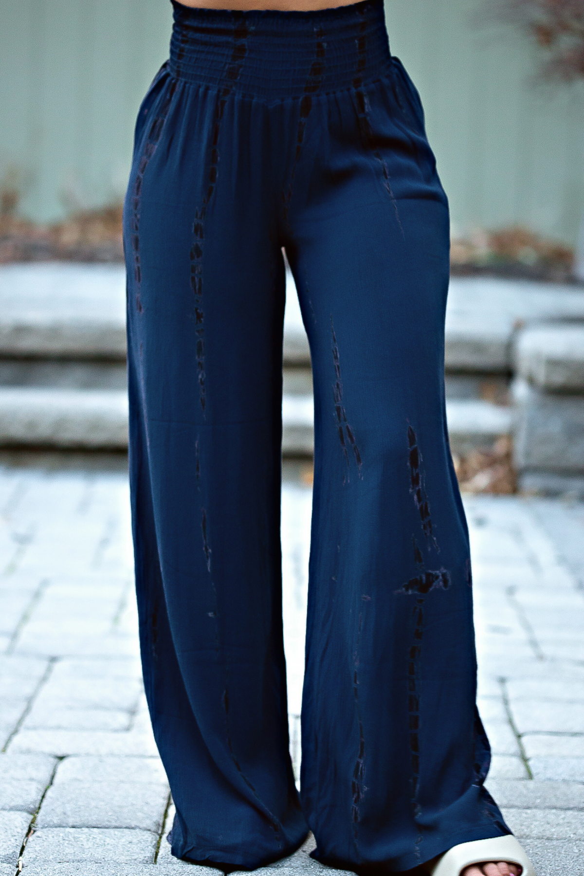 Midnight Sky Wide Leg Tie Dye Pants