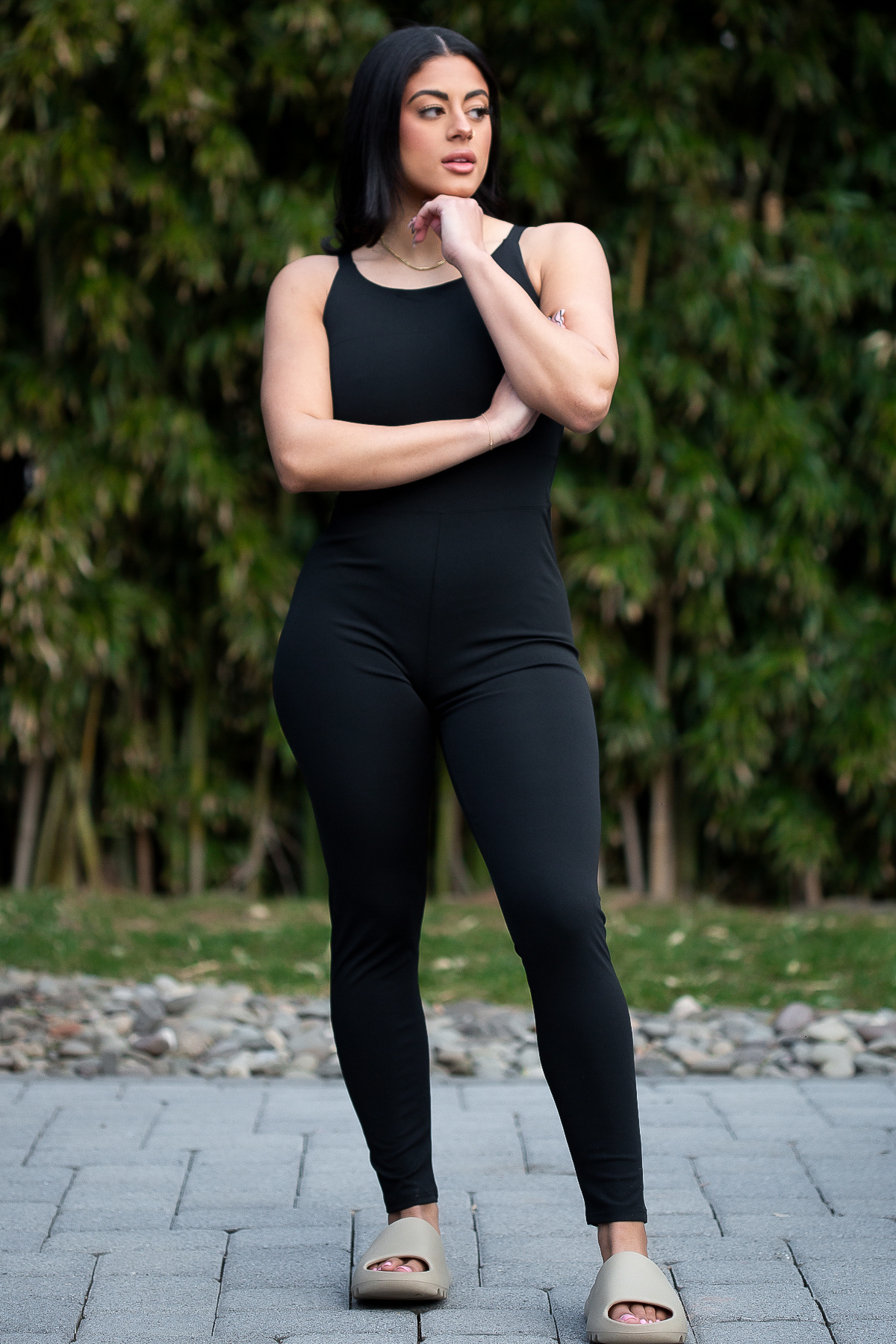 Onyx Criss Cross Bodysuit
