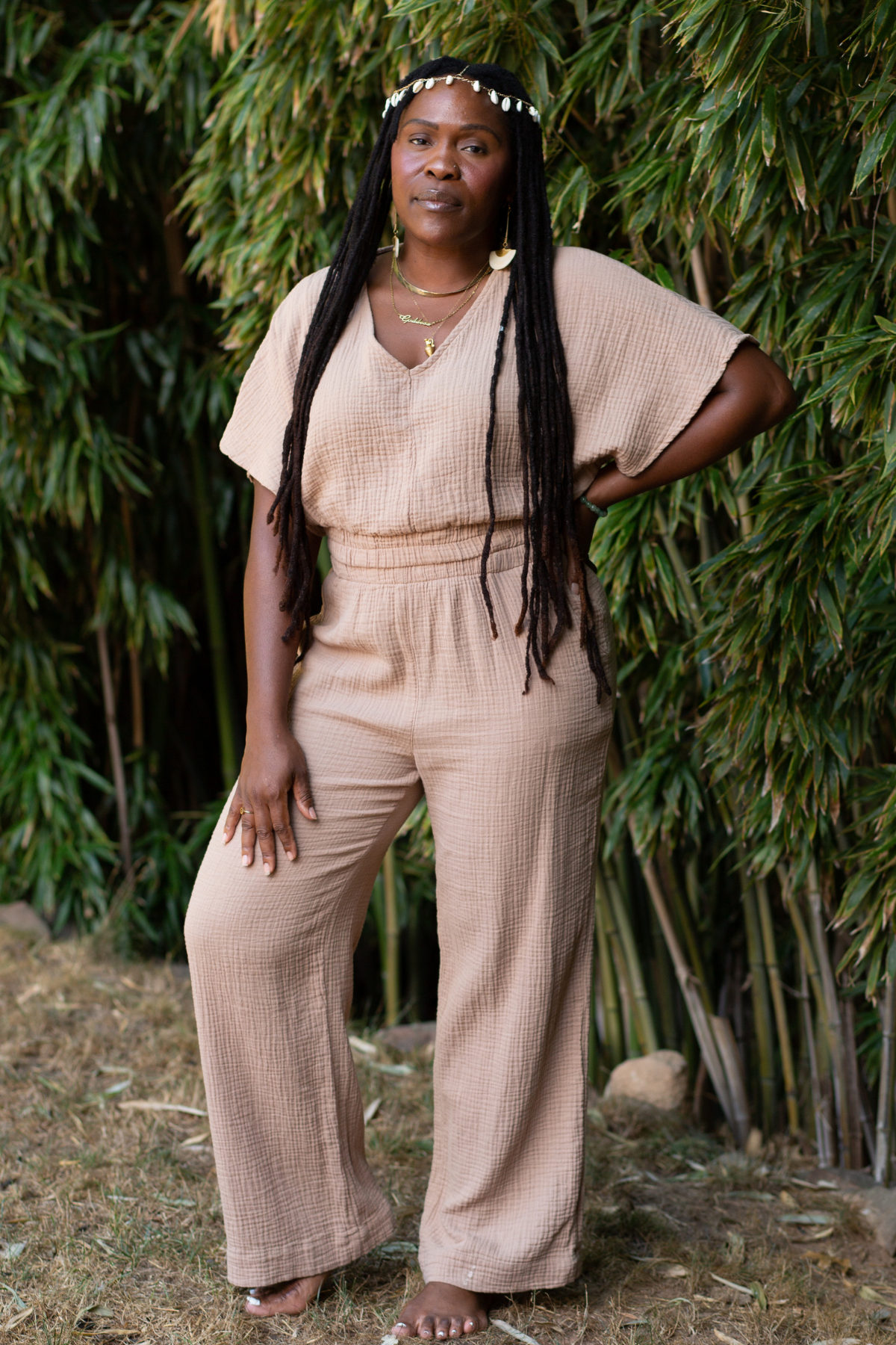 Sandstone Bat Sleeve Top