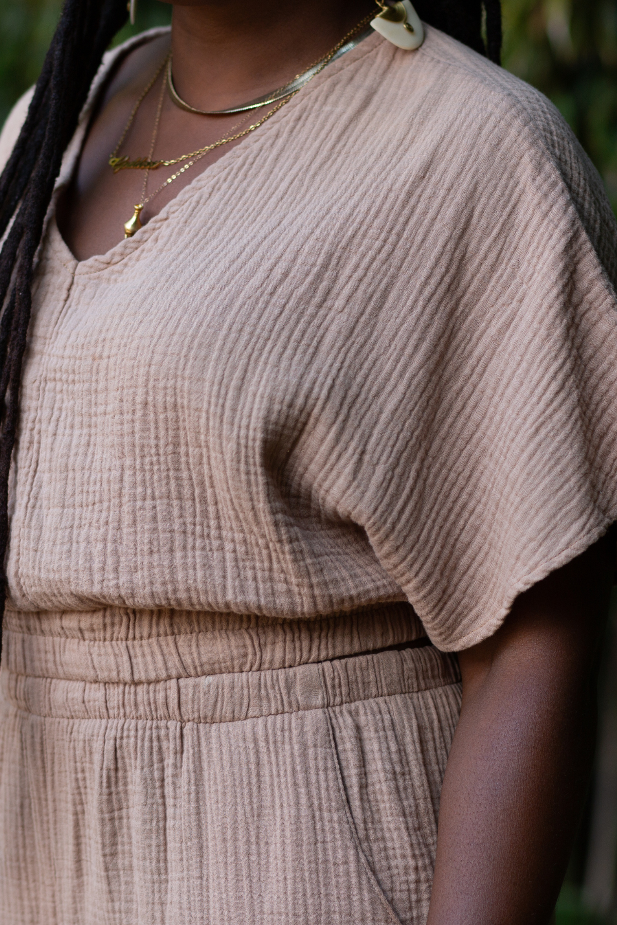 Sandstone Bat Sleeve Top
