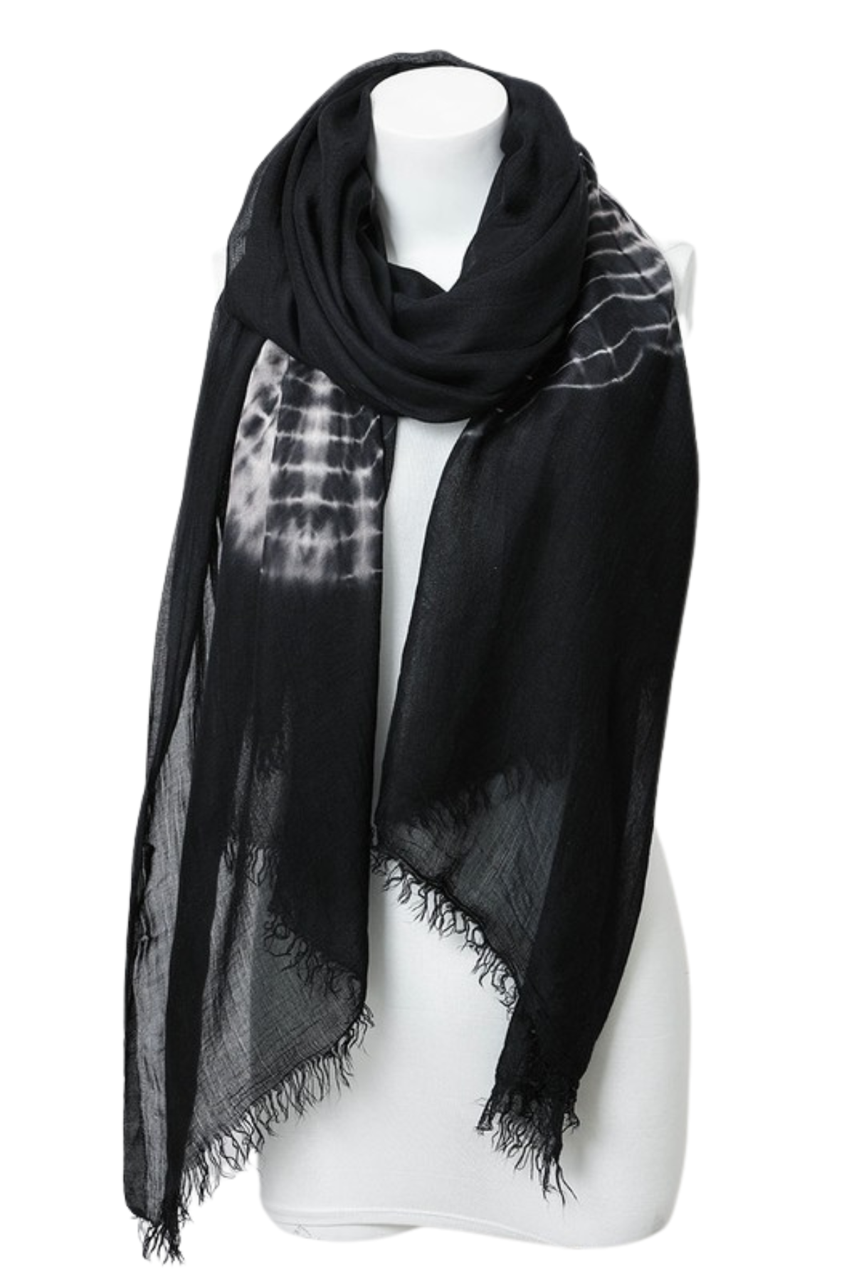 Black Onyx Tie Dye Scarf