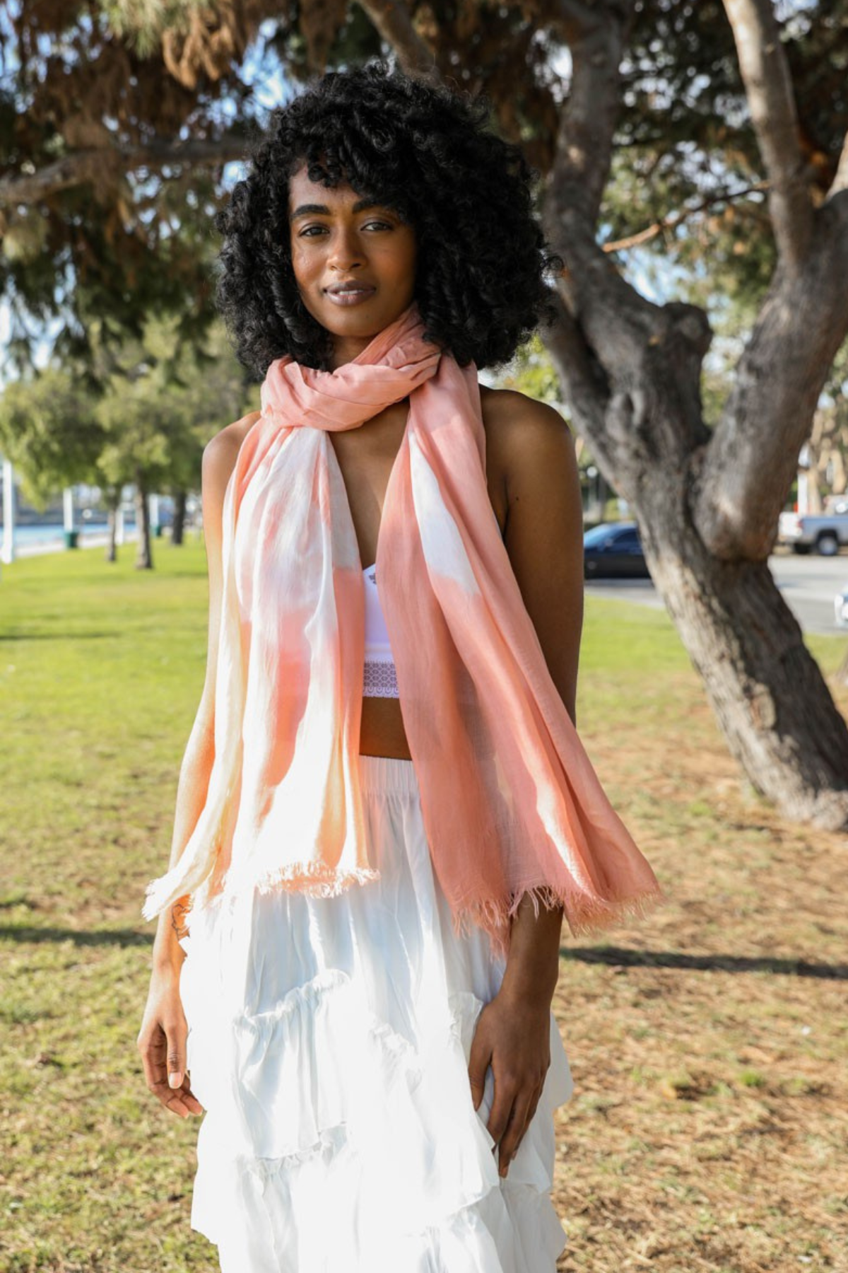 Rose Tie Dye Scarf