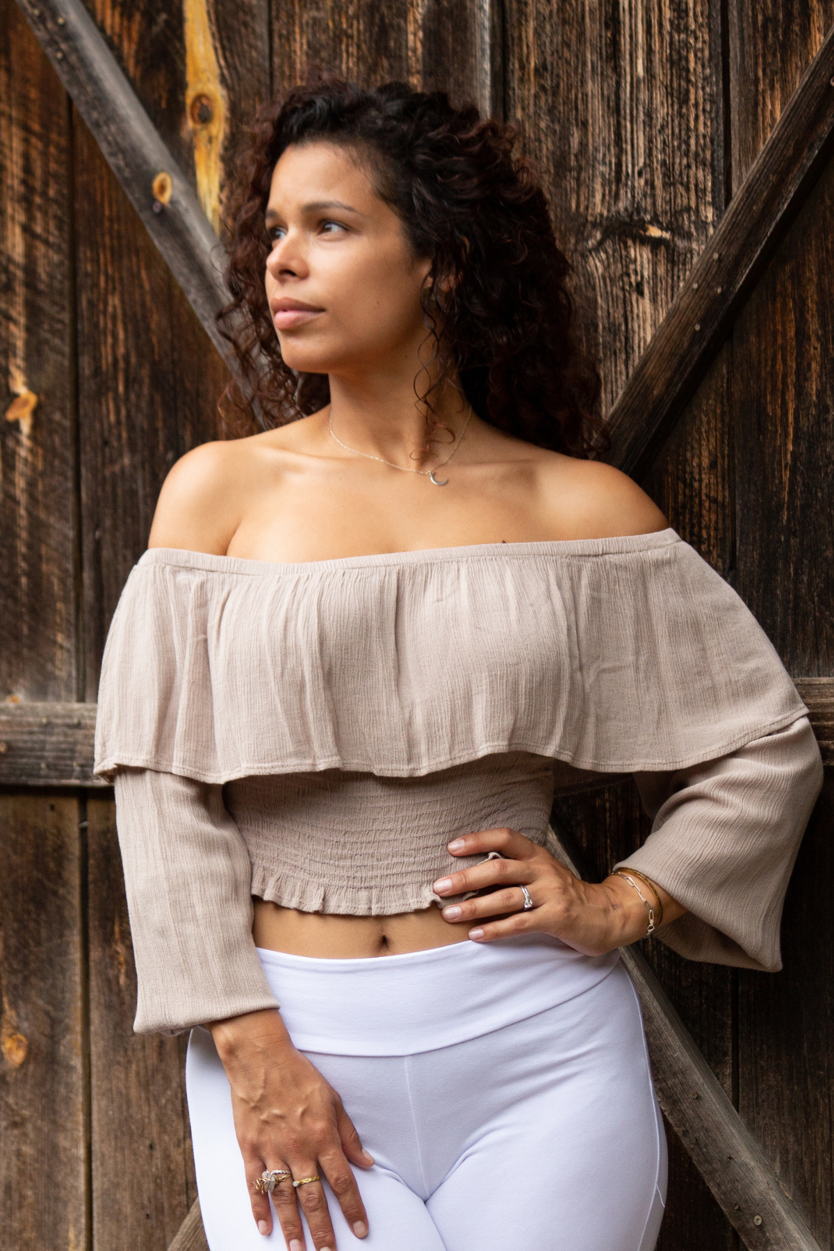 Slate Smock Waist Top