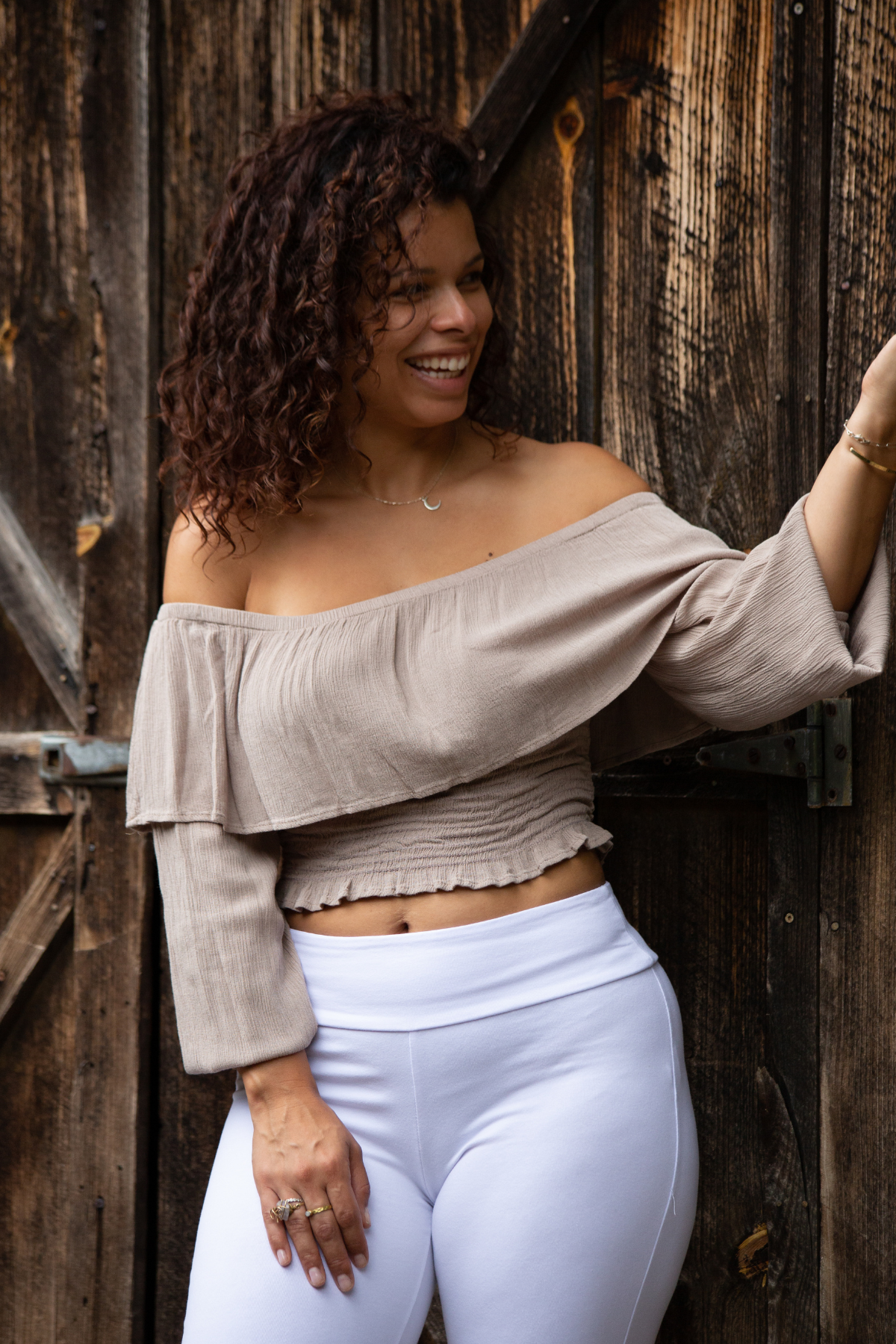 Slate Smock Waist Top