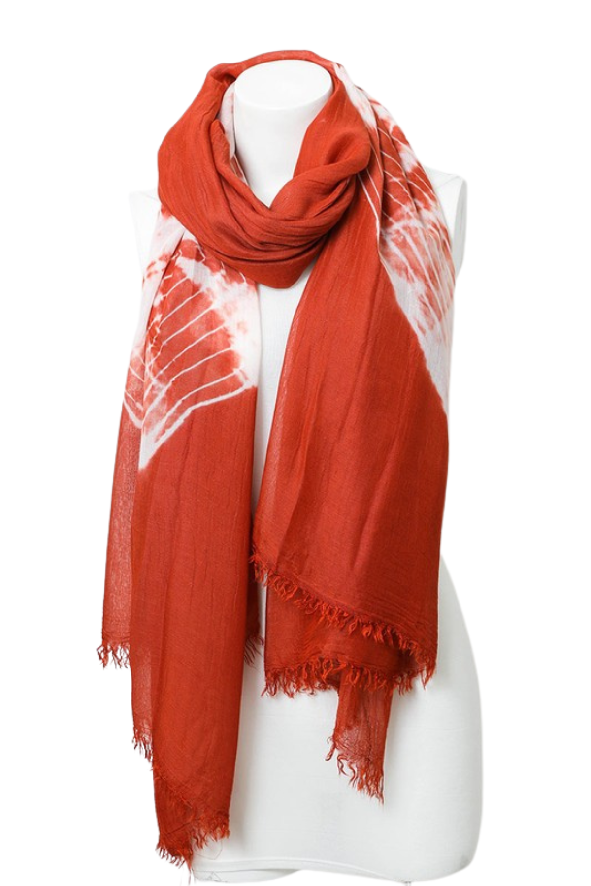 Rust Tie Dye Scarf