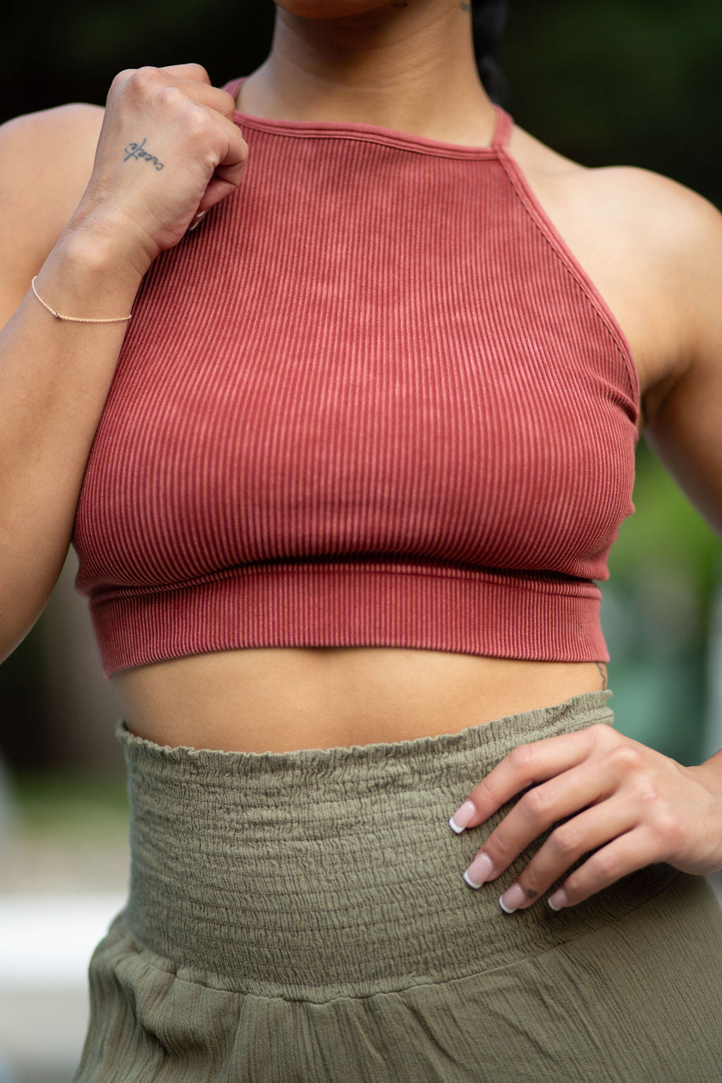 Rooted Red Criss Cross Bralette