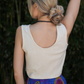 Ivory Cotton Tank Top