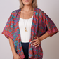 Recycled Sari Print Kimono