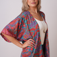 Recycled Sari Print Kimono