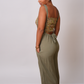 Olive Suspender Overalls