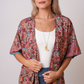 Recycled Sari Print Kimono