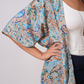 Recycled Sari Print Kimono