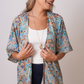 Recycled Sari Print Kimono