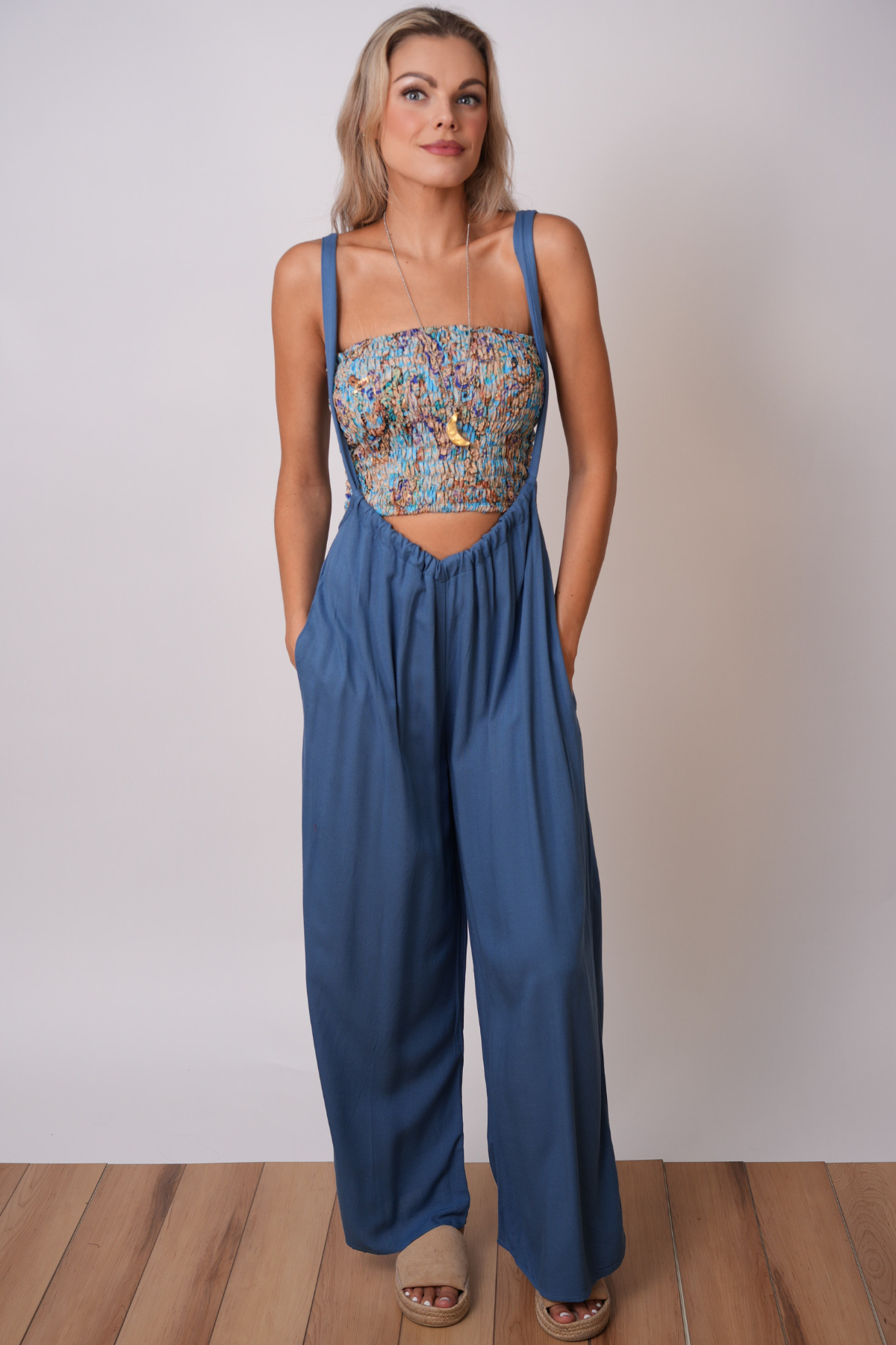 Blue Suspender Overalls
