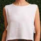 Gauze Side Tie Top
