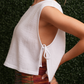 Gauze Side Tie Top