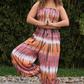 Rust and Rose Tie Dye Smock Waist Bottoms