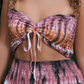 Rust and Rose Tie Dye Smock Top