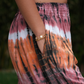 Rust and Rose Tie Dye Smock Waist Bottoms