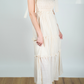 Tie Strap Smock Midi Dress